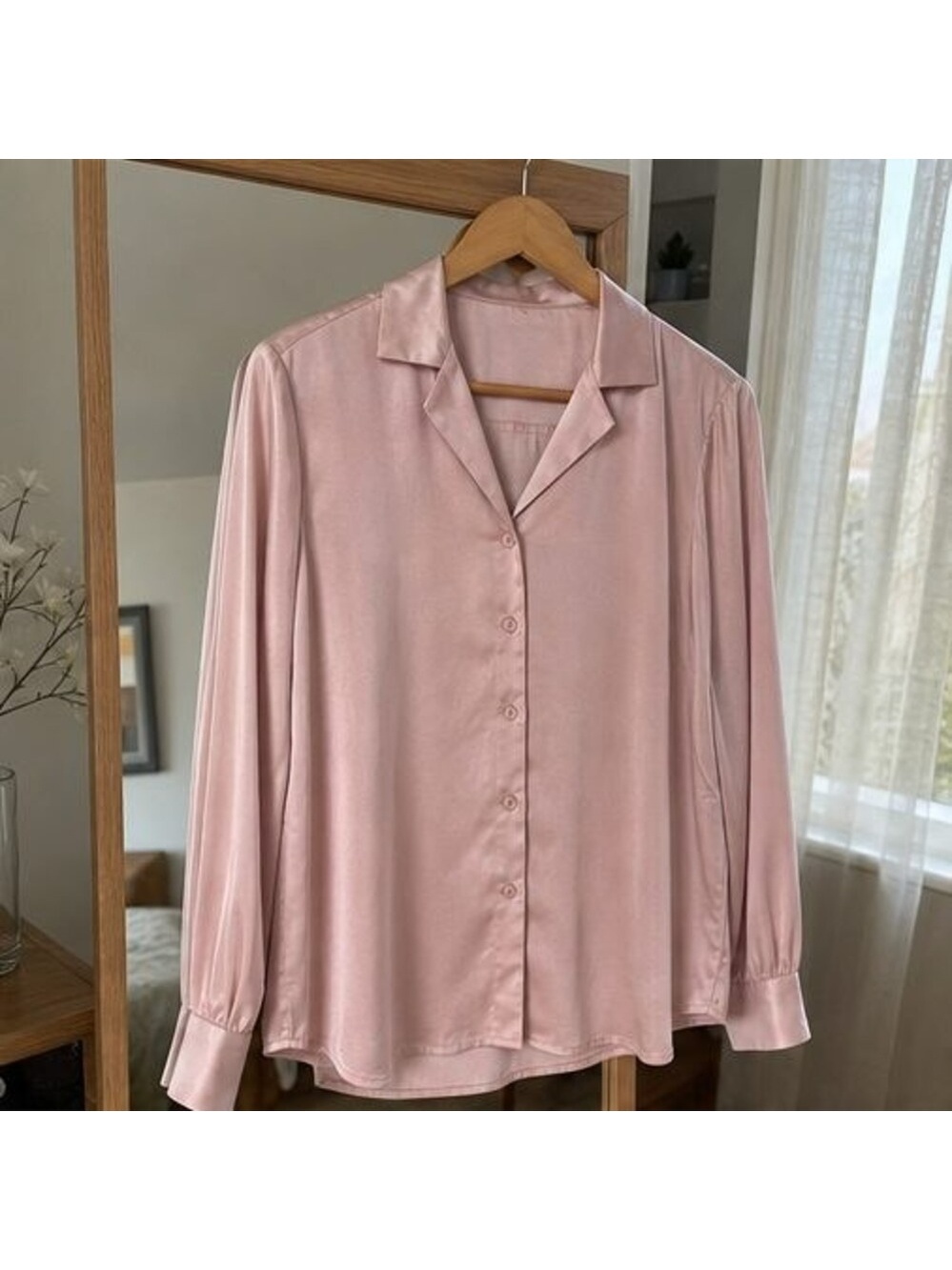 Camel V Neck Top